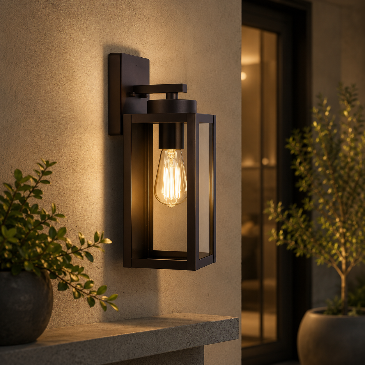 Velnee Outdoor Wall Lantern