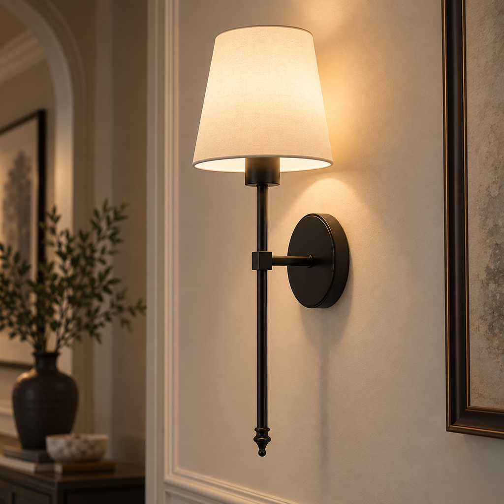 Dimmable Wireless Remote Control Wall Sconce