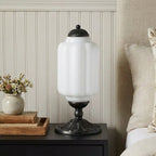 Vintage Glass Brass Margot Table Lamp