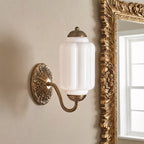Vintage Glass Brass Margot Wall Sconce