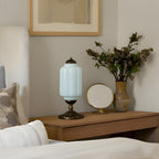 Vintage Glass Brass Margot Table Lamp