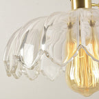 Vintage Flower Glass Pendant Light