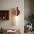 LED Rechargeable Magnetic Motion Sensor Light — Oak, home office scene