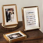 Brooks Wood & Brass Tabletop Photo Frame
