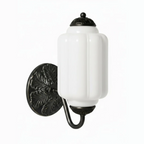 Vintage Glass Brass Margot Wall Sconce