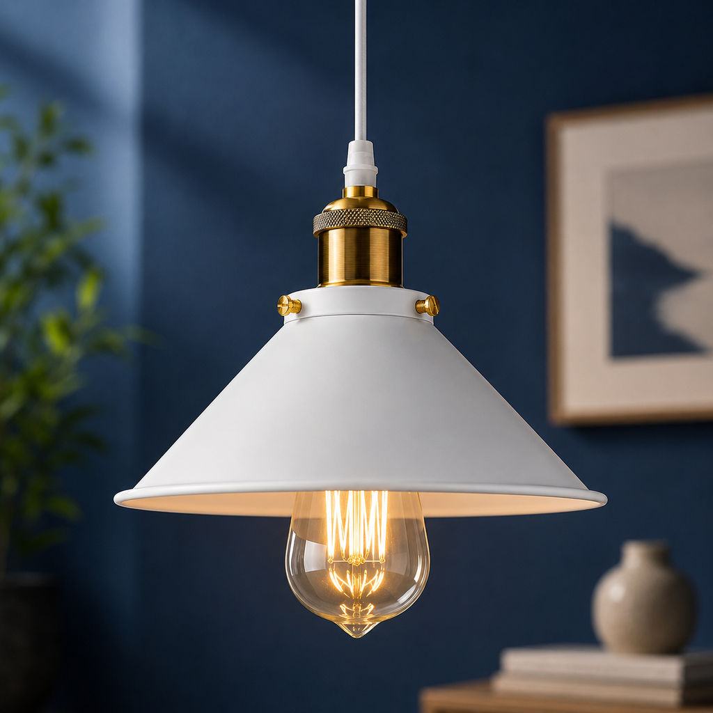 Vintage Industrial Cone Pendant Light