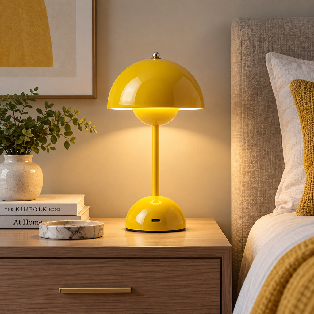 Rechargeable Mushroom Table Lamp